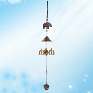Elephant Wind Chime Ornament Hanging Decor Decorative Bell Home Windchimes - Picture 1 of 11