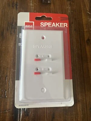 RCA Speaker Wall Plate for In-Wall Speaker Installations  White  AH300WHR  NEW - Image 1 of 2