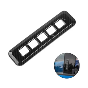 Door Lock Password Button Decor Cover Trim For Ford F150 15-19 Carbon Fiber ABS - Imagen 1 de 7