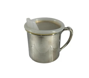 Vintage Oneida Silver Plate Baby Cup Sippy Lid - Picture 1 of 8