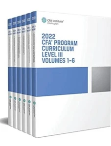 CFA PROGRAM CURRICULUM 2022: Level III Complete Box Set, Volumes 1-6 - Picture 1 of 3