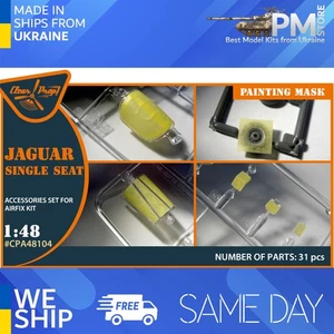Máscara de pintura de asiento individual Jaguar Clear Prop CPA48104 1/48 para kit Airfix - Imagen 1 de 5