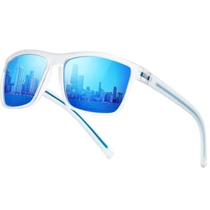 UV400 leichte quadratische polarisierte Sonnenbrille Outdoor Autofahren Angeln für Männer - Bild 1 von 13