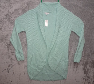 Cárdigan New York & Company Pequeño Verde Menta Frente Abierto Tejido Suéter Nuevo con Etiquetas Foto 1 de 4
