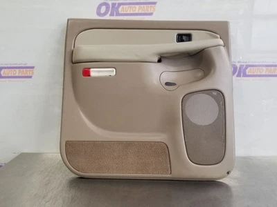 02 2002 CHEVY SUBURBAN 1500 INTERIOR DOOR TRIM PANEL REAR LEFT DRIVER BEIGE - Image 1 of 4