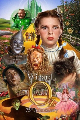 The Wizard Of Oz Movie GLOSSY POSTER PRINT 16"x24 HOME DECOR - Image 1 of 4