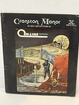 Vintage Apple II RPG Cranston Manor Hi-Res Adv 3 Sierra On-Line Systems - Image 1 of 4