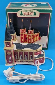 Weihnachtstal Sammlerstück 1993 Kirche Vintage beleuchtet OVP - Bild 1 von 17