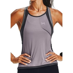 Under Armour Qualifier Iso-Chill Womens Running Vest Purple Run Jogging Tank Top - Picture 1 of 5