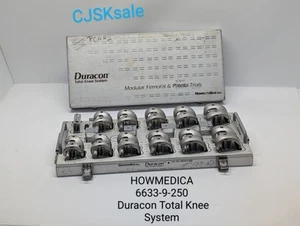 HOWMEDICA 6633-9-250 Duracon Total Knee System Modular Femoral Patella Trials - Picture 1 of 17