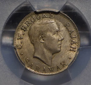Sarawak 1920 Cent PCGS MS62 rare grade lustrous PC0423 combine shipping - Picture 1 of 3