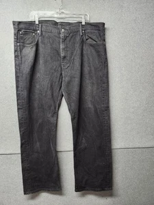 Jeans Levi's 569 para hombre 42x32 negros sueltos calce recto elástico denim - Imagen 1 de 7