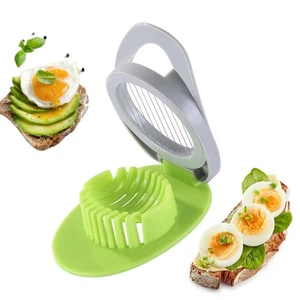 Egg Slicer for Hard Boiled Eggs, Stainless Steel Wire Egg Cutter with Stylish... - Picture 1 of 9
