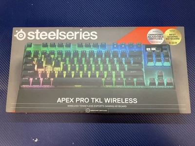 SteelSeries Apex PRO TKL 2023 Wired Gaming Keyboard 64856 Black Omnipoint SEALED - Image 1 of 4