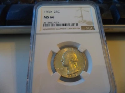 1939 Washington Quarter MS66 NGC - Image 1 of 2