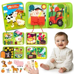 Busy Book for Toddlers 1-3, 20 in 1 Farm Activity Book with Life Skills Cogni... - Picture 1 of 7