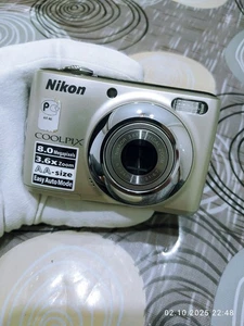 Nikon Digital Camera Coolpix L21 8.0MP Silver Tested - Picture 1 of 8