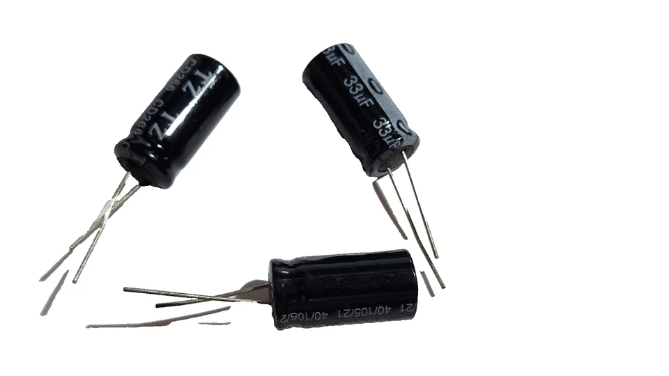 TZ ELECTROLYTIC RADIAL CAPACITOR 33MF350V (SET OF 3) 105 DEGREES - Image 1 of 1