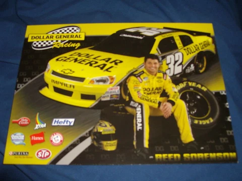2011 REED SORENSON #32 DOLLAR GENERAL NASCAR POSTCARD Cover