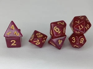 7pc Polyhedral Dice Set With Free Bag of Choice! TTRPG DND MTG Board Games - Picture 1 of 6