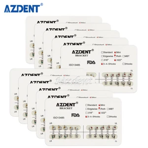 AZDENT Ortodoncia Dental Brackets Metal Brackets Mini Roth Ranura 0.022 Ganchos 345 - Imagen 1 de 12