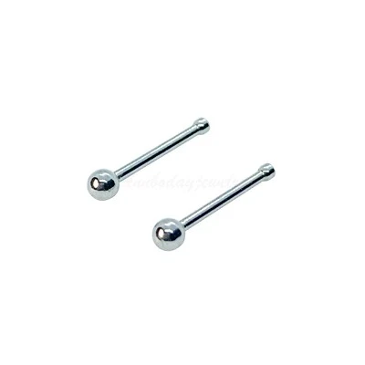 20G 316L Steel Nose Bone Screw Ring Stud Pin Nostril Barbell Ball / Spike - Image 1 of 3