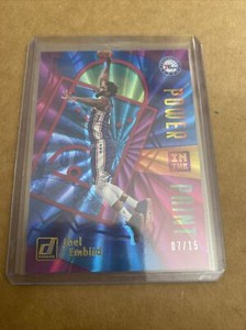 2020-21 Panini Donruss Joel Embiid SP #/15 POWER IN THE PAINT INSERT LASER