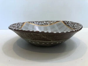 Vintage Japanese Art Pottery Centerpiece Bowl, Signed, 11 1/4" Diameter x 3" H - Picture 1 of 5