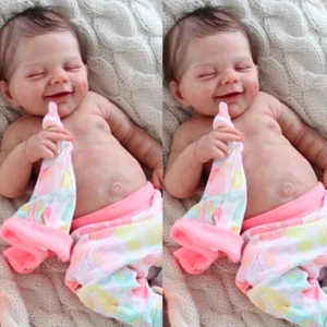 Muñeca bebé recién nacido renacido durmiendo niño pequeño realista de cuerpo completo de 19 - Imagen 1 de 4