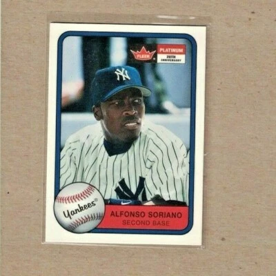 2001 Fleer Platinum 20th Anniversary Glossy New York Yankees Alfonso Soriano #46 - Image 1 of 2