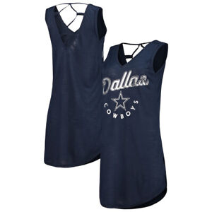 Dallas Cowboys G-III 4Her by Carl Banks Women's Game Time Swim V-Neck Cover-Up D