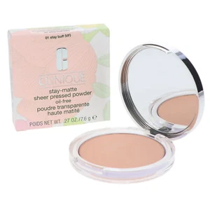 CLINIQUE Stay-Matte Sheer Pressed Powder 01 Buff 0.27 oz - Picture 1 of 8
