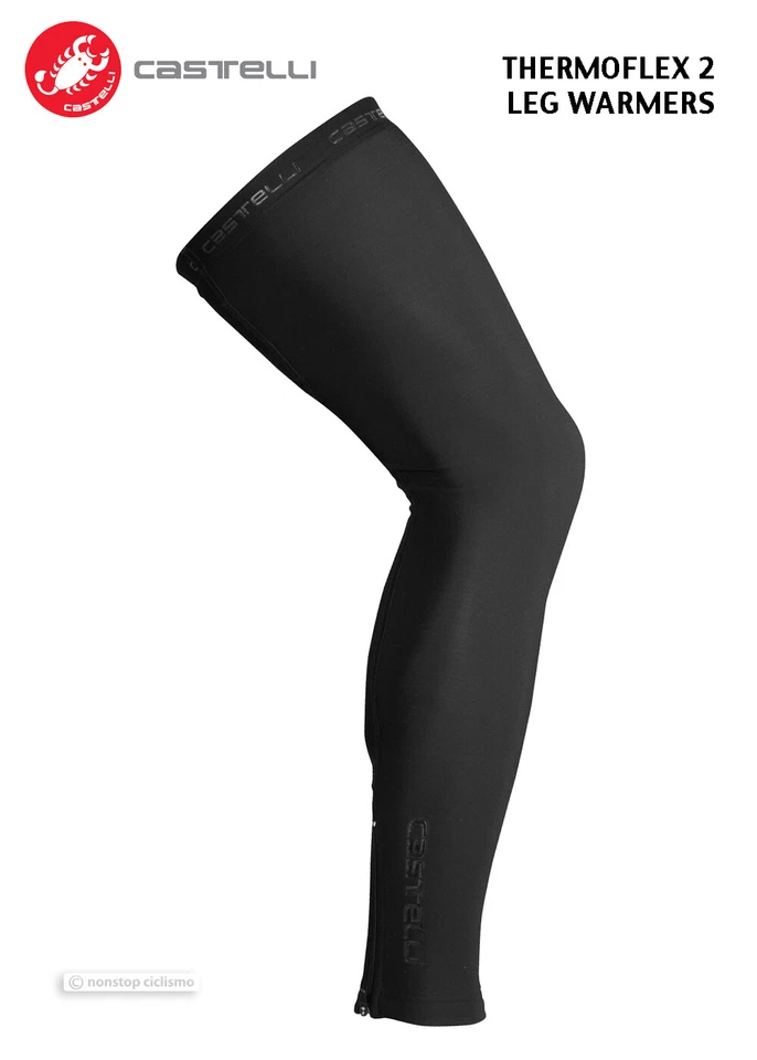 Castelli Cycling Thermoflex 2 Legwarmer -black Size Medium