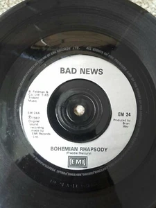 Bohemian Rhapsody - Bad News 7 inch Vinyl Single. - Picture 1 of 6