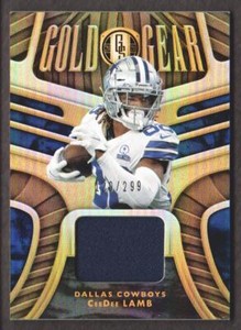 2021 Panini Gold Standard Football Gold Gear JERSEY #GG-CL CeeDee Lamb 120/299