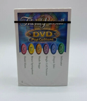 Baraja Sellada 100 Cartas Trivia para 2003 Trivial Pursuit DVD Edición Cultura Pop  Foto 1 de 4