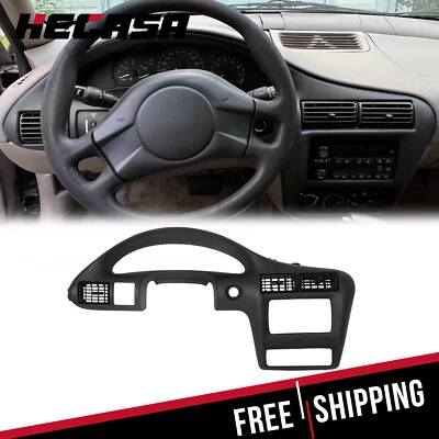 Black Painted Dash Panel Speedometer Trim Bezel For 2000-2005 Chevy Cavalier Foto 1 de 4