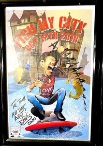 Lot of 4 Bassmaster's Steve Donis posters & signed Print Mike Iaconelli - Picture 1 of 4