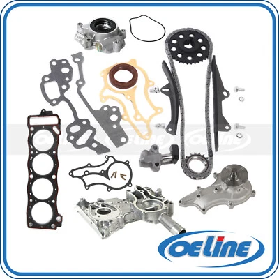 Kit de cadena de distribución 2.4 para camioneta Toyota 4Runner 85-95 cubierta junta de bomba de agua de aceite Foto 1 de 4