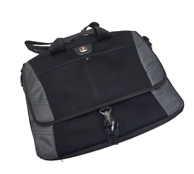 Swiss Gear by Wenger Negro Computadora Portátil Maletín Bolsa Estuche de Transporte 17" Foto 1 de 4