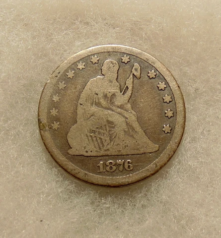 1876-CC Liberty Seated Quarter - Better Date - Nice Coin - FREE SHIPPING Cover