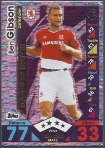 TOPPS MATCH ATTAX 2016-17 EXTRA- #MA23-MOTM-MIDDLESBROUGH-BEN GIBSON-SILVER FOIL - Picture 1 of 1