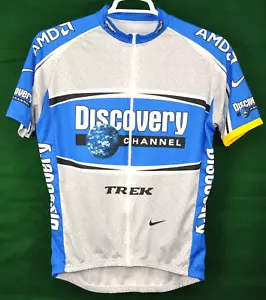 NIKE Discovery Channel Cycling Jersey Long Sleeve Full Zip Men's XL - Picture 1 of 5