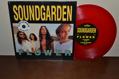 SOUNDGARDEN Rare RED WAX Colored Vinyl 10" Limited Edition 45 EP FLOWER TOY BOX Foto 1 de 4