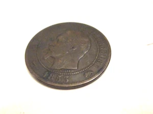1853 D French Centimes Napoleon III Coin-Dix Collector’s Coin - Bild 1 von 2