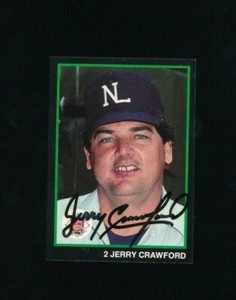 1988 T & M Umpires # Jerry Crawford signed autograph tough set break * SWSW6