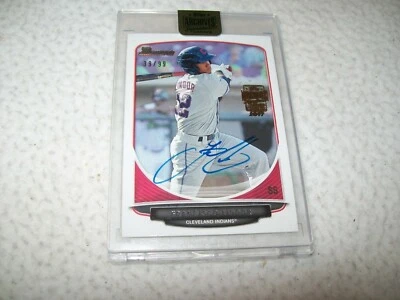 2017 TOPPS ARCHIVES 2013 FRANCISCO LINDOR SIGNED AUTO #D/99 CLEVELAND INDIANS - Image 1 of 3