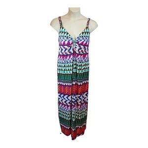 Attention Womens Full Length Sundress/Cover Up/Cruise-S-Multicolor-Southwest - Picture 1 of 6
