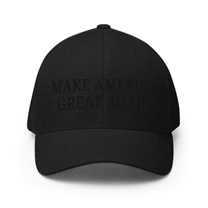 Make America Great Again Subtle Black Elon Musk Baseball Cap Puff Embroidery Hat - Picture 1 of 10