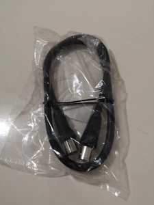 TV-Antennenkabel Koaxial 0,5m Koax-Stecker auf Koax-Kupplung schwarz Neu - Picture 1 of 2